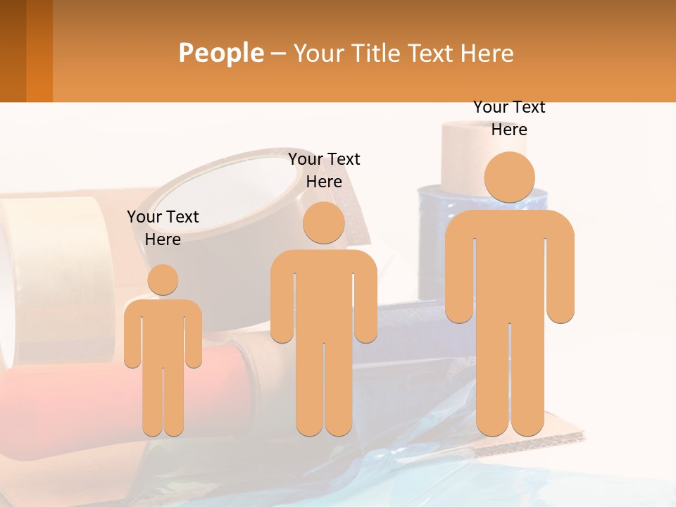 A Group Of Rolls Of Tape Sitting On Top Of A Table PowerPoint Template