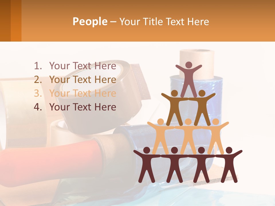 A Group Of Rolls Of Tape Sitting On Top Of A Table PowerPoint Template