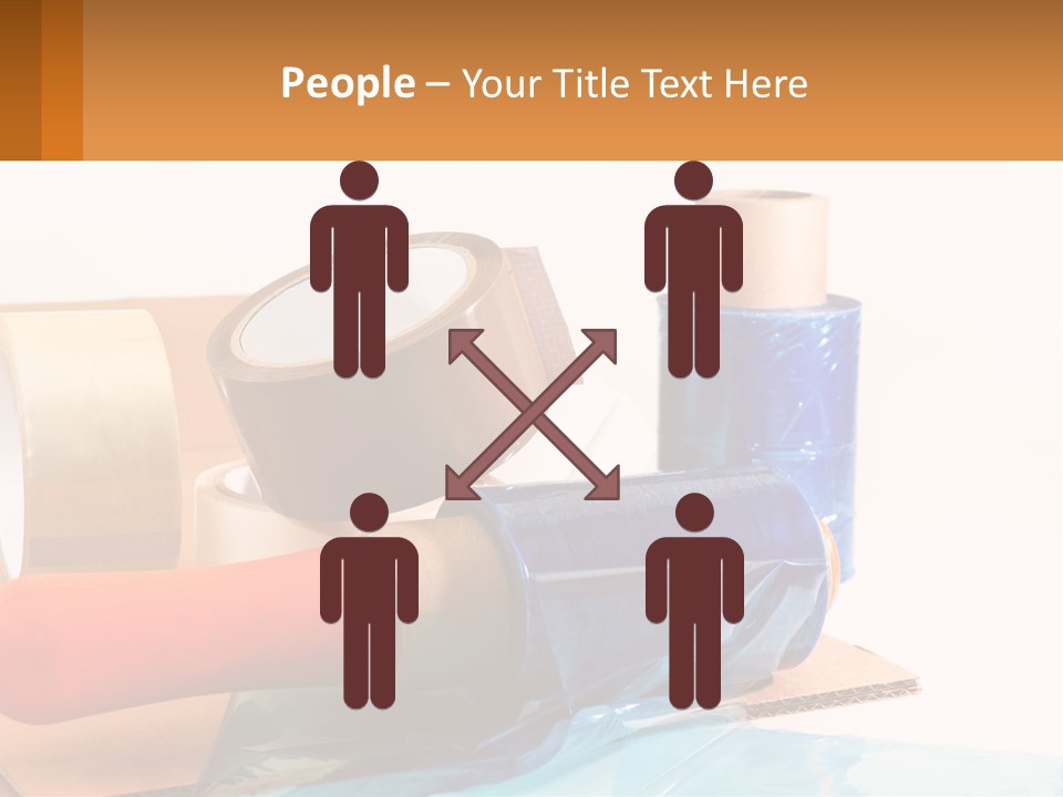 A Group Of Rolls Of Tape Sitting On Top Of A Table PowerPoint Template