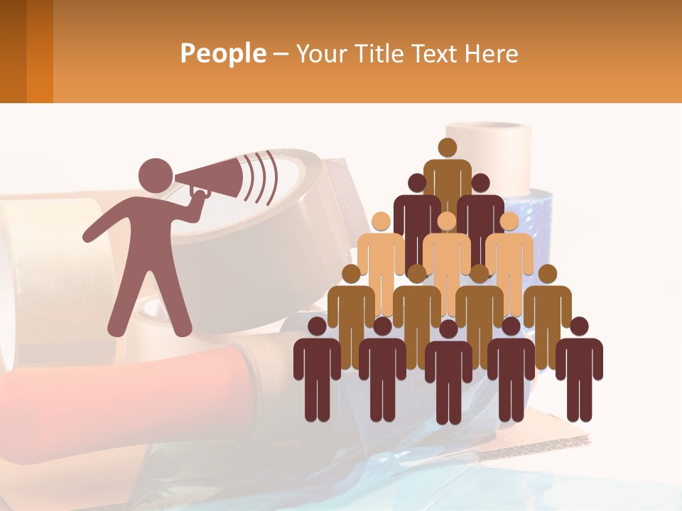 A Group Of Rolls Of Tape Sitting On Top Of A Table PowerPoint Template