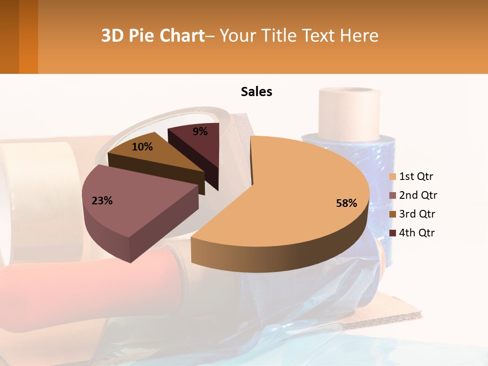 A Group Of Rolls Of Tape Sitting On Top Of A Table PowerPoint Template