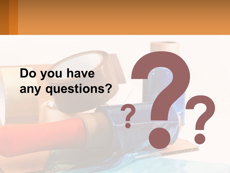 A Group Of Rolls Of Tape Sitting On Top Of A Table PowerPoint Template