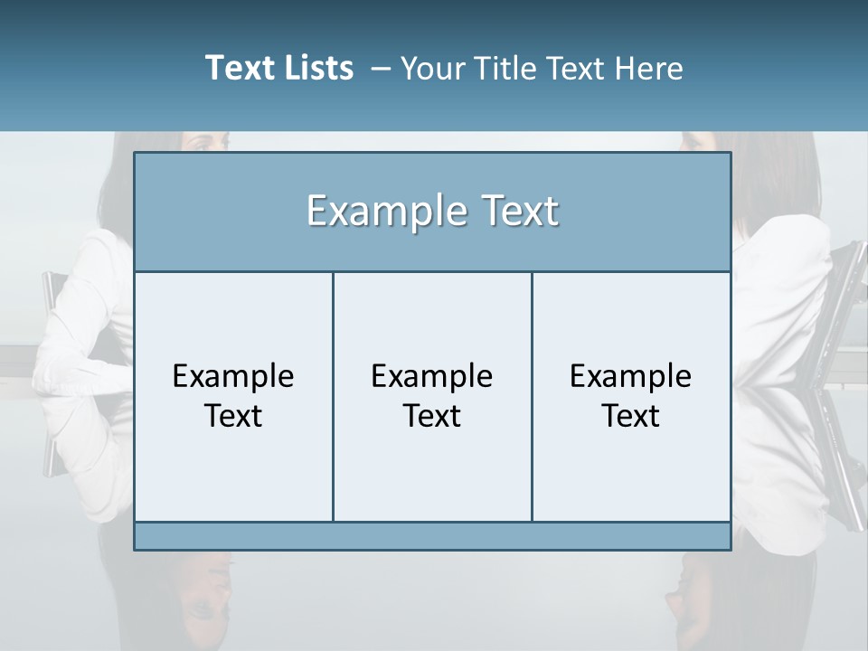 Two Women Sitting At A Table With Papers In Front Of Them PowerPoint Template