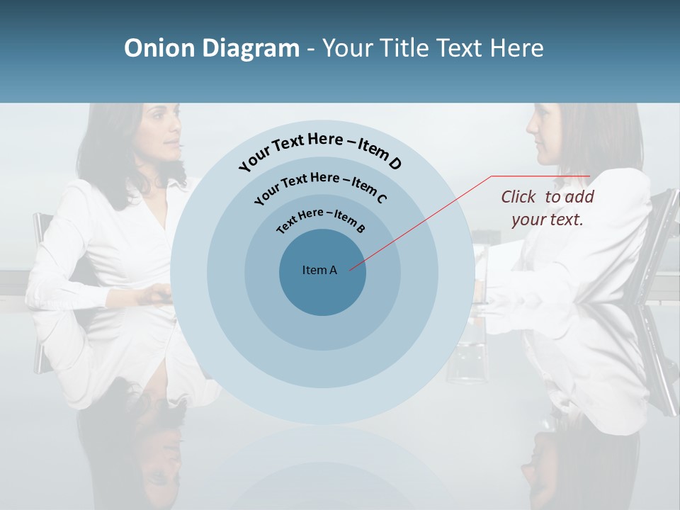 Two Women Sitting At A Table With Papers In Front Of Them PowerPoint Template