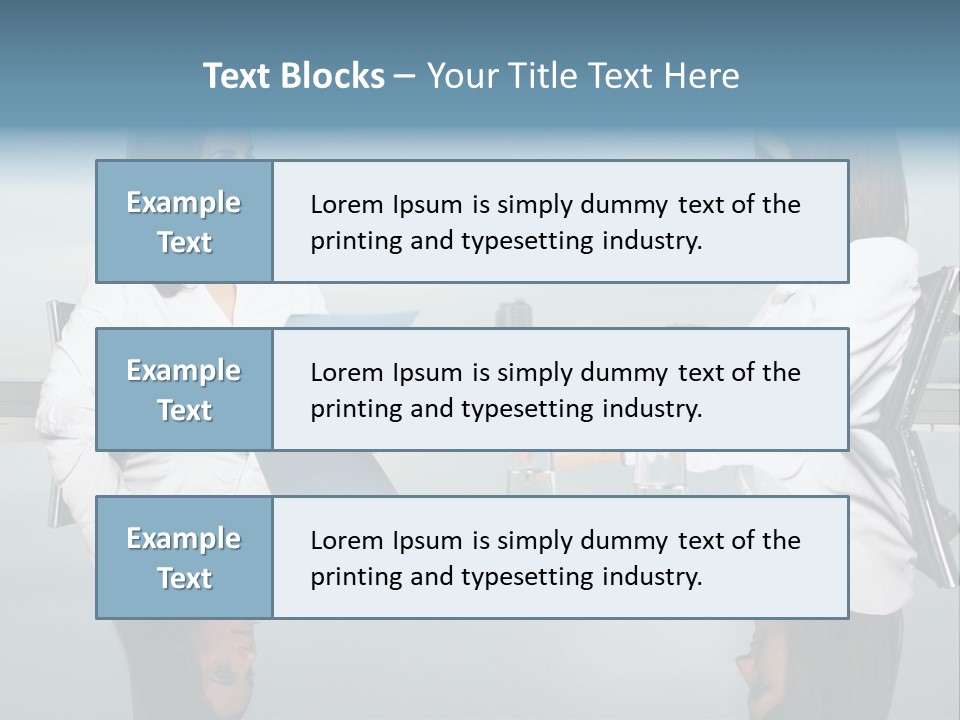 Two Women Sitting At A Table Talking To Each Other PowerPoint Template
