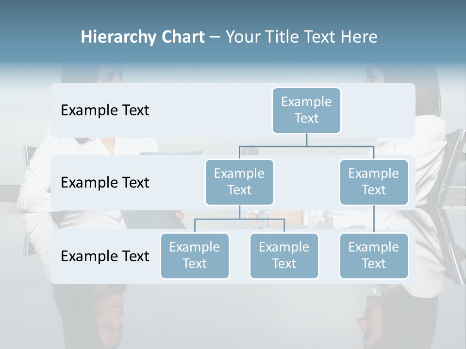 Two Women Sitting At A Table Talking To Each Other PowerPoint Template
