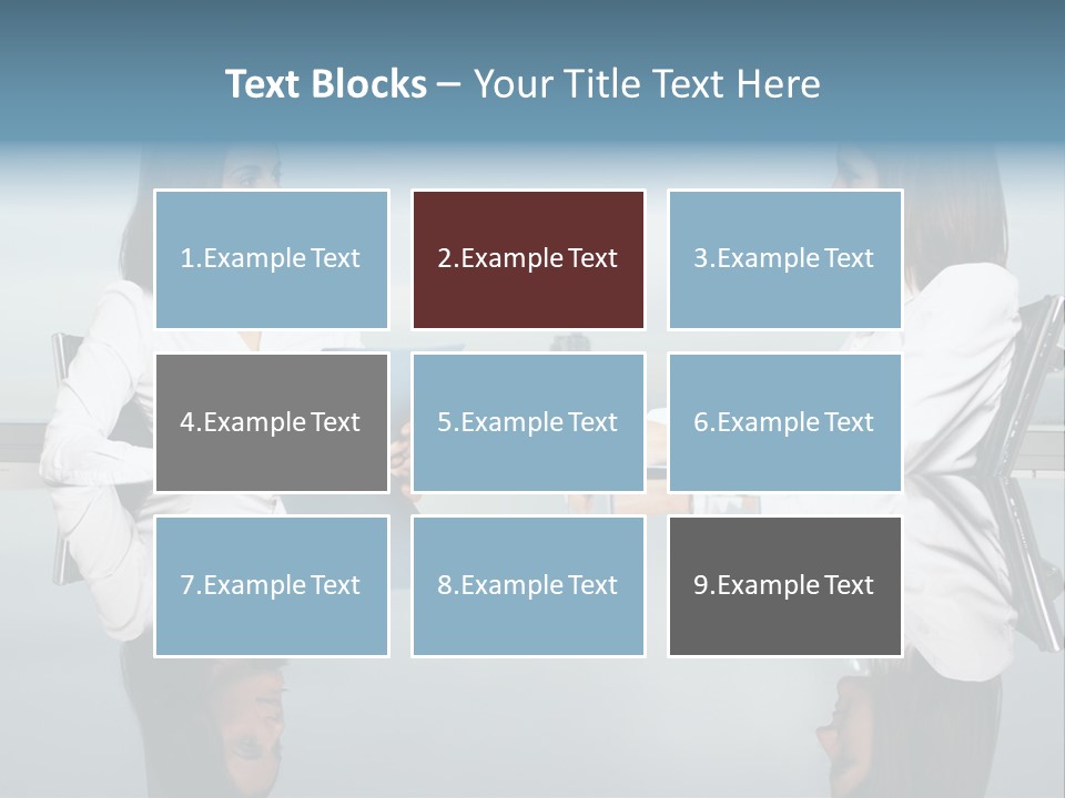 Two Women Sitting At A Table Talking To Each Other PowerPoint Template
