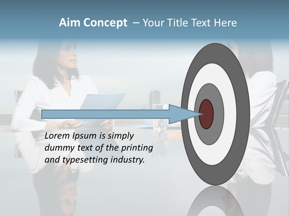 Two Women Sitting At A Table Talking To Each Other PowerPoint Template