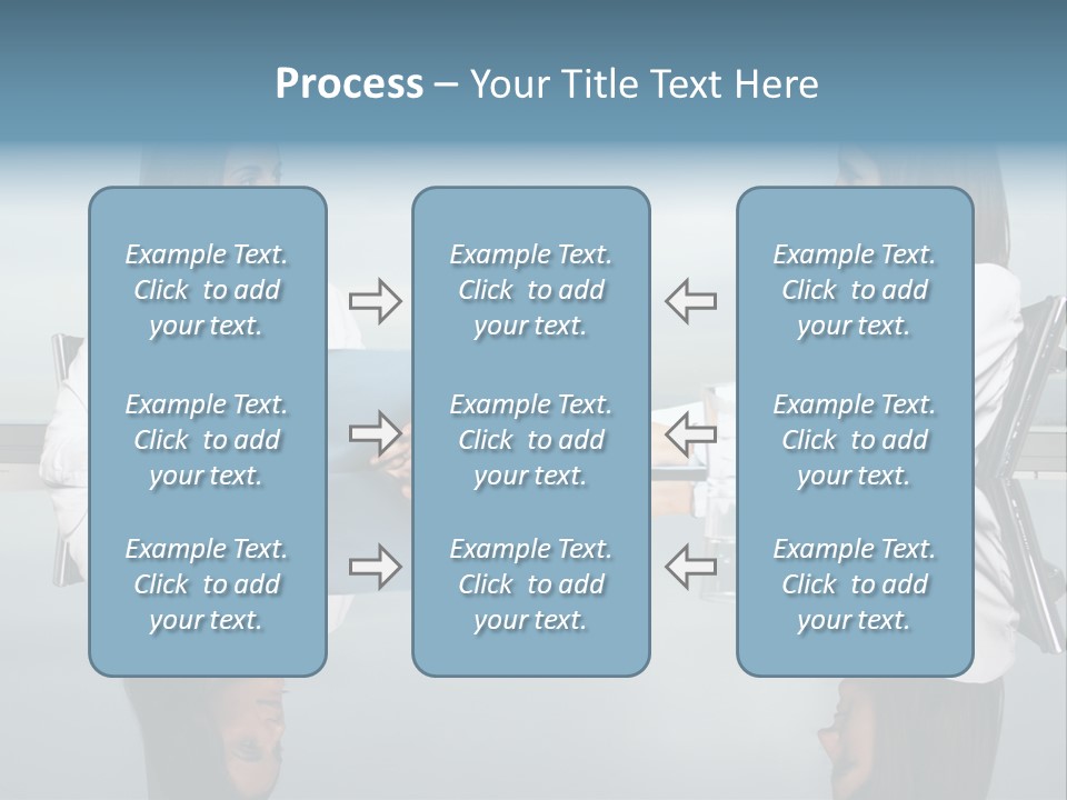 Two Women Sitting At A Table Talking To Each Other PowerPoint Template