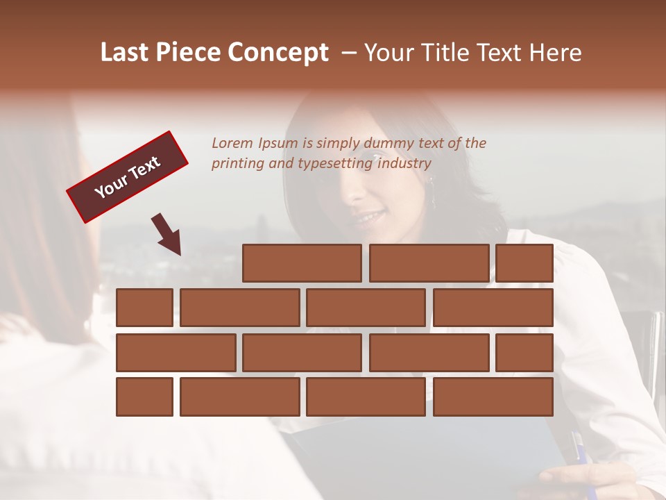 A Woman Sitting At A Desk Talking To Another Woman PowerPoint Template