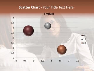 A Woman Sitting At A Desk Talking To Another Woman PowerPoint Template