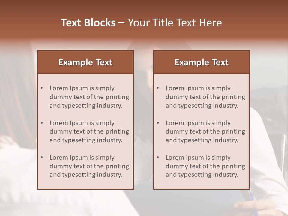 A Woman Sitting At A Desk Talking To Another Woman PowerPoint Template