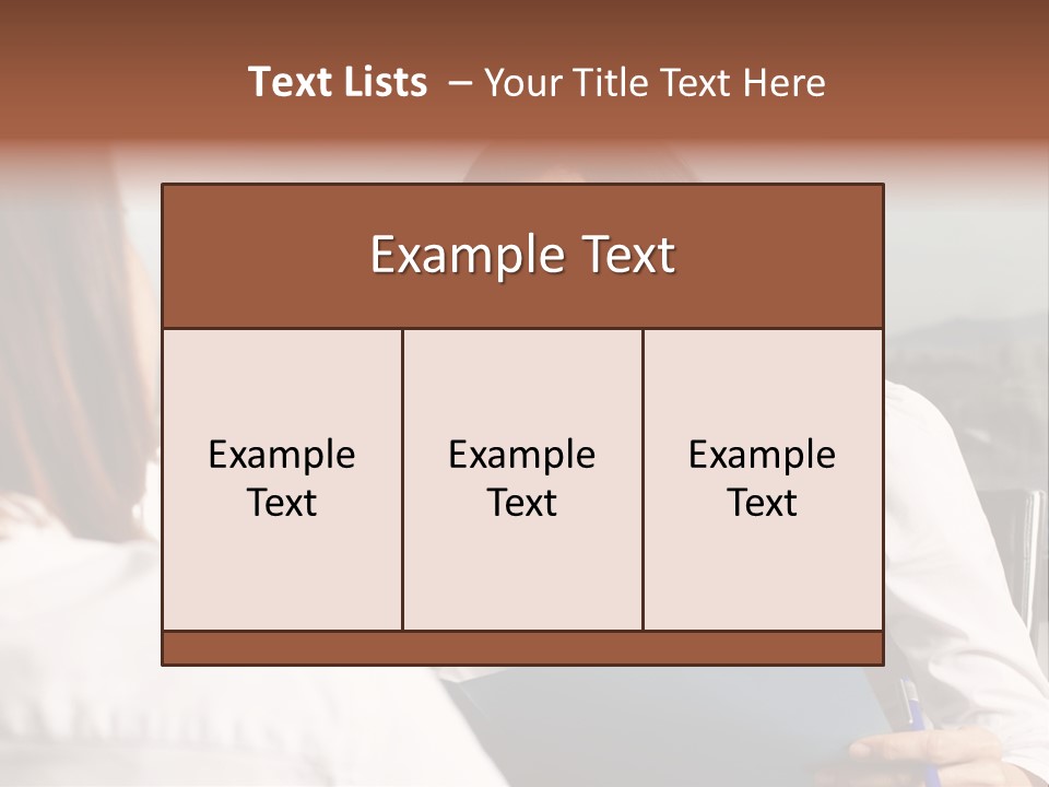 A Woman Sitting At A Desk Talking To Another Woman PowerPoint Template
