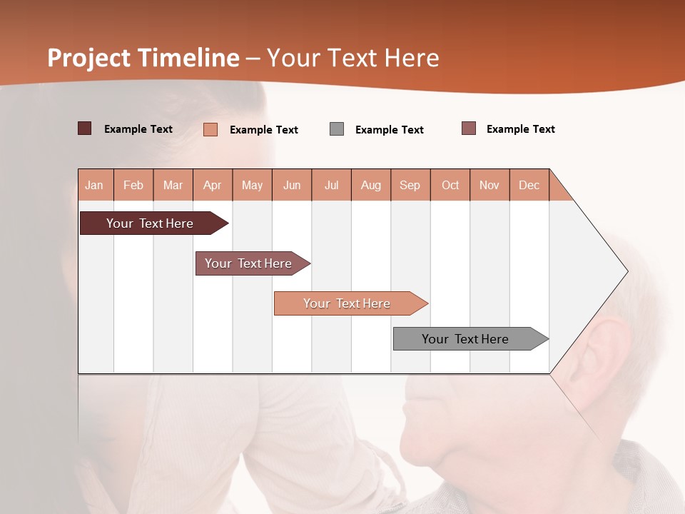 A Woman Giving A Man A Kiss On The Cheek PowerPoint Template