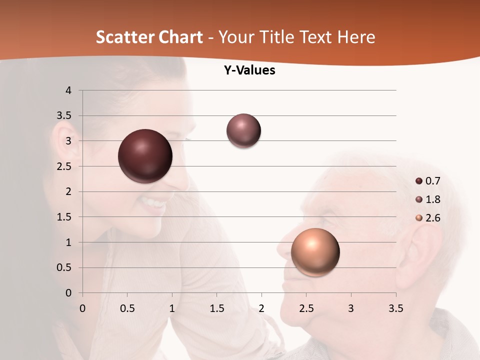 A Woman Giving A Man A Kiss On The Cheek PowerPoint Template