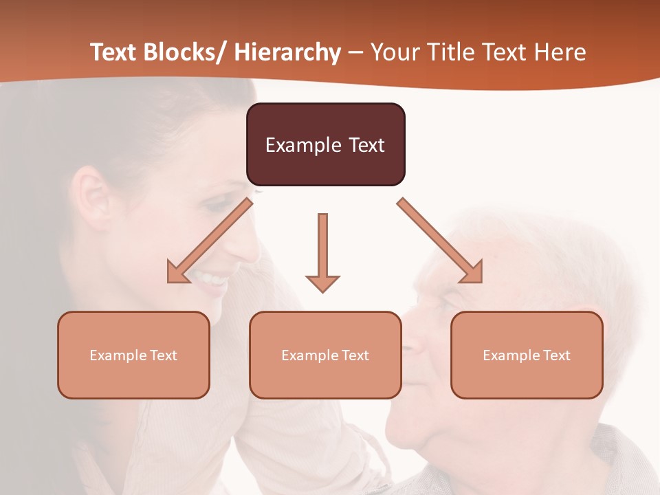 A Woman Giving A Man A Kiss On The Cheek PowerPoint Template