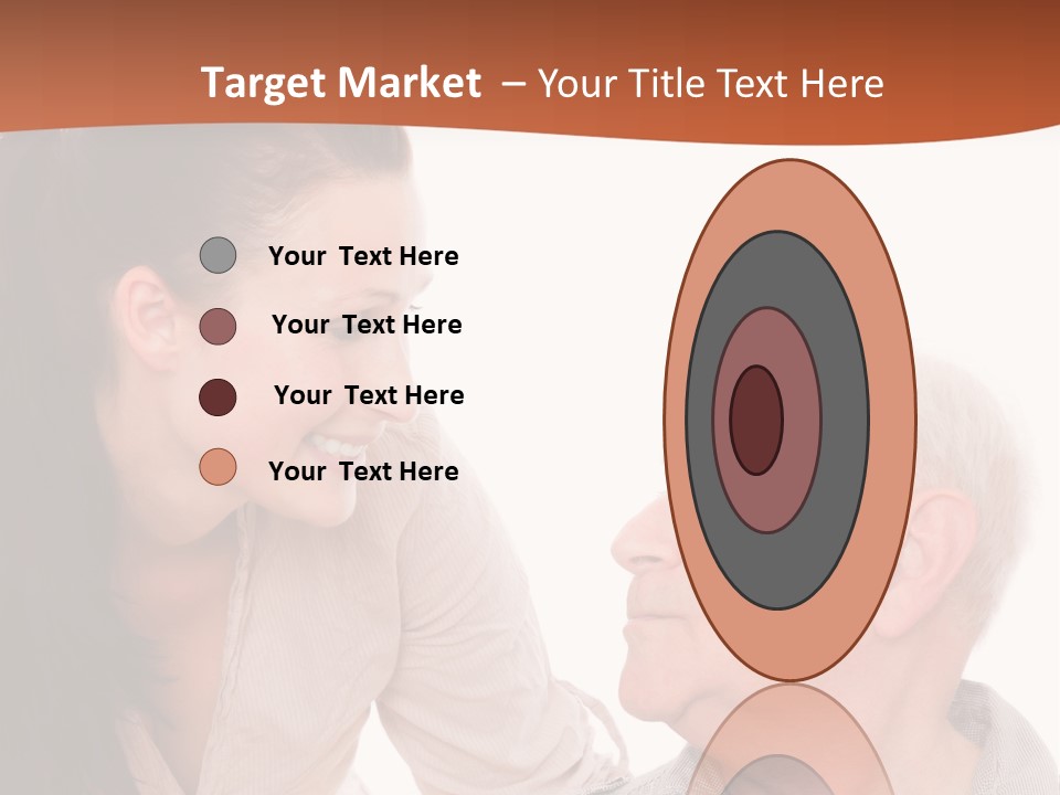 A Woman Giving A Man A Kiss On The Cheek PowerPoint Template