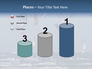 A Group Of Kites Being Flown Over The Ocean PowerPoint Template