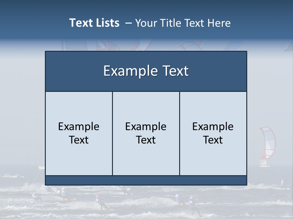 A Group Of Kites Being Flown Over The Ocean PowerPoint Template
