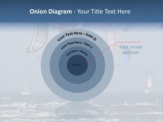 A Group Of Kites Being Flown Over The Ocean PowerPoint Template