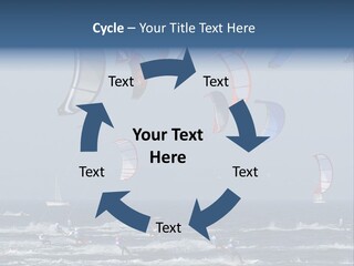 A Group Of Kites Being Flown Over The Ocean PowerPoint Template