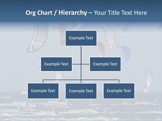 A Group Of Kites Being Flown Over The Ocean PowerPoint Template