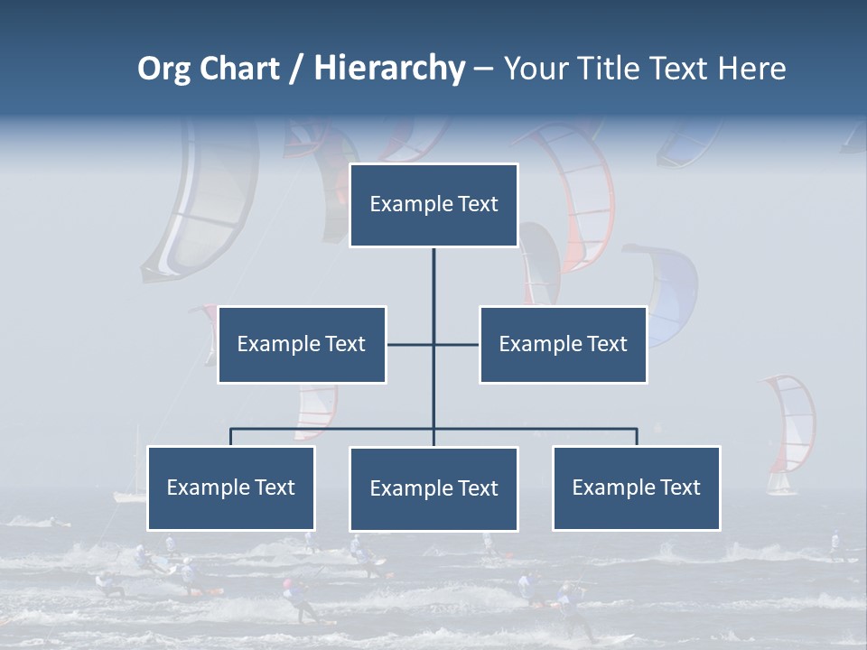 A Group Of Kites Being Flown Over The Ocean PowerPoint Template