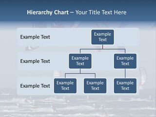 A Group Of Kites Being Flown Over The Ocean PowerPoint Template