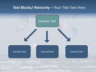 A Group Of Kites Being Flown Over The Ocean PowerPoint Template