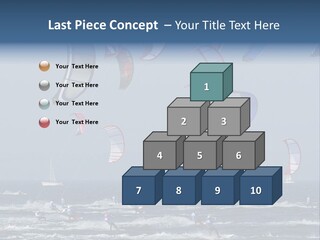 A Group Of Kites Being Flown Over The Ocean PowerPoint Template