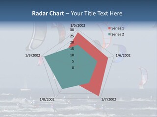 A Group Of Kites Being Flown Over The Ocean PowerPoint Template