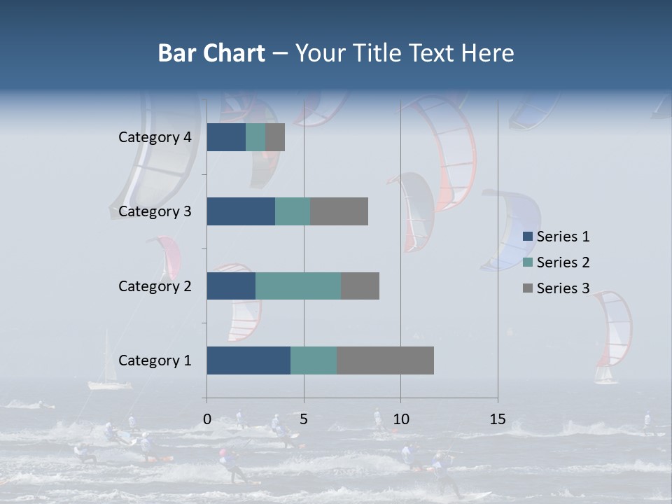 A Group Of Kites Being Flown Over The Ocean PowerPoint Template
