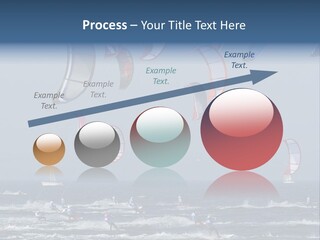 A Group Of Kites Being Flown Over The Ocean PowerPoint Template