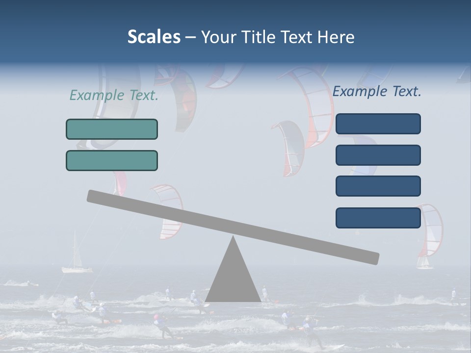 A Group Of Kites Being Flown Over The Ocean PowerPoint Template