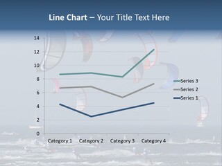 A Group Of Kites Being Flown Over The Ocean PowerPoint Template