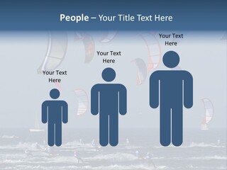 A Group Of Kites Being Flown Over The Ocean PowerPoint Template