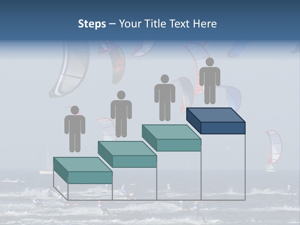 A Group Of Kites Being Flown Over The Ocean PowerPoint Template
