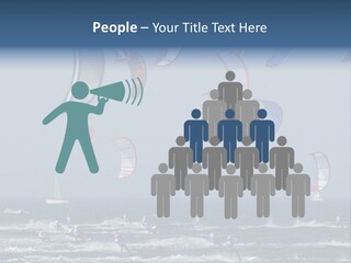 A Group Of Kites Being Flown Over The Ocean PowerPoint Template