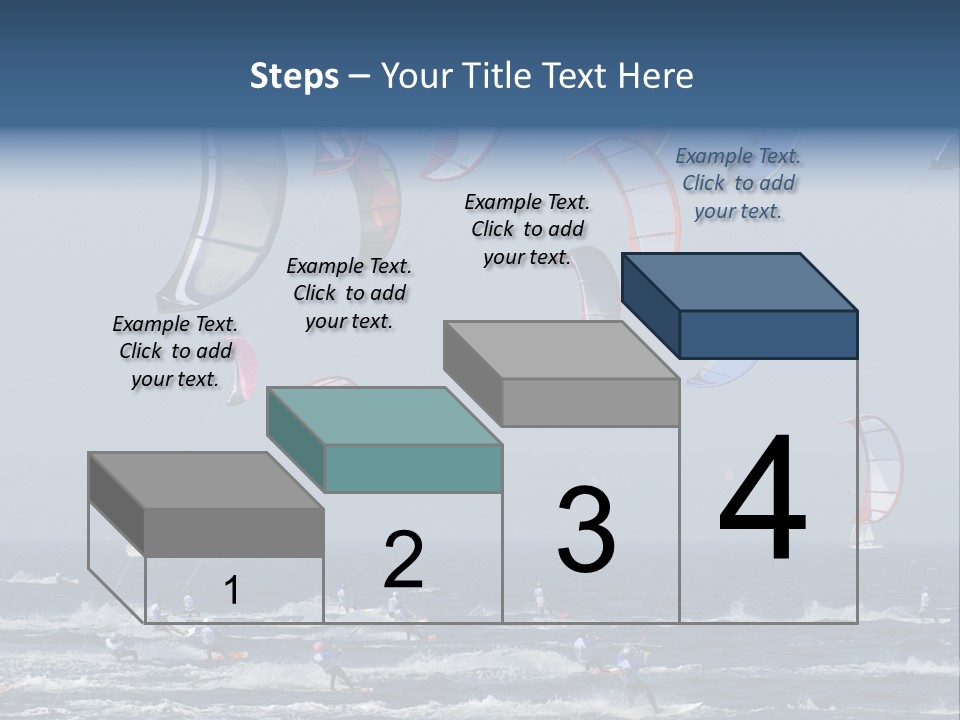 A Group Of Kites Being Flown Over The Ocean PowerPoint Template