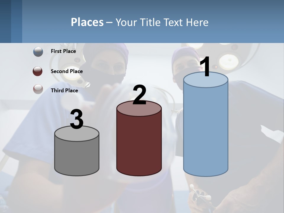 A Couple Of People In Scrubs Standing In A Room PowerPoint Template