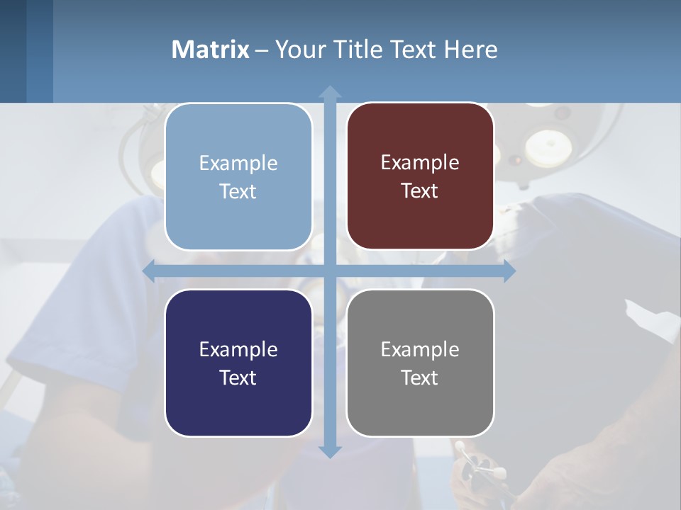 A Couple Of People In Scrubs Standing In A Room PowerPoint Template