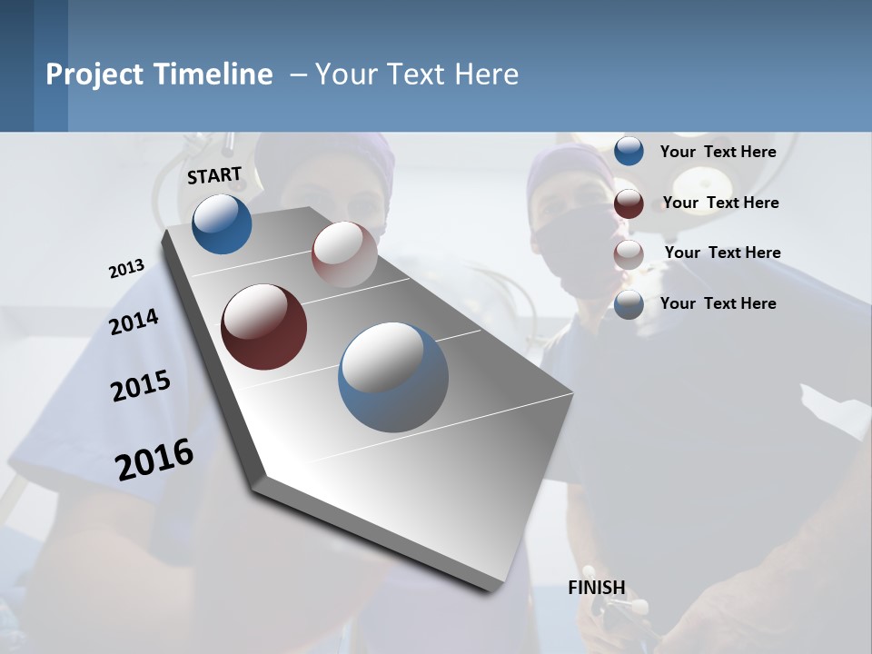 A Couple Of People In Scrubs Standing In A Room PowerPoint Template