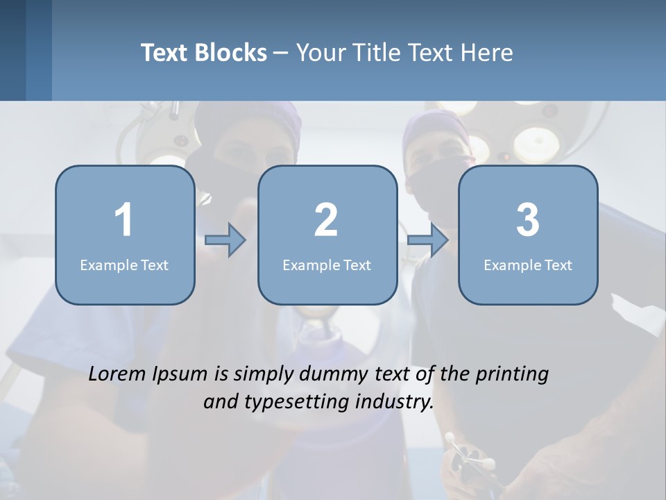 A Couple Of People In Scrubs Standing In A Room PowerPoint Template