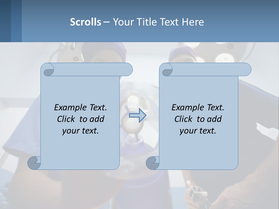 A Couple Of People In Scrubs Standing In A Room PowerPoint Template