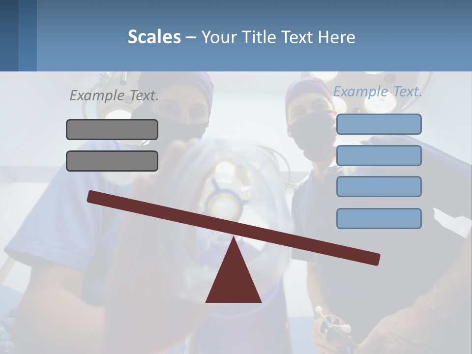 A Couple Of People In Scrubs Standing In A Room PowerPoint Template