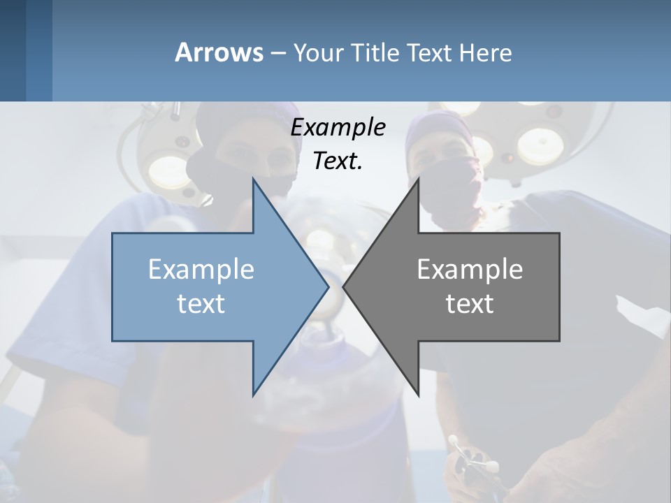 A Couple Of People In Scrubs Standing In A Room PowerPoint Template