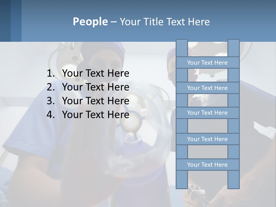 A Couple Of People In Scrubs Standing In A Room PowerPoint Template