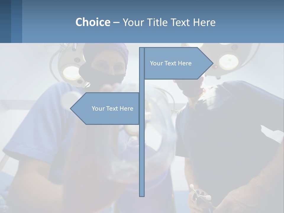 A Couple Of People In Scrubs Standing In A Room PowerPoint Template