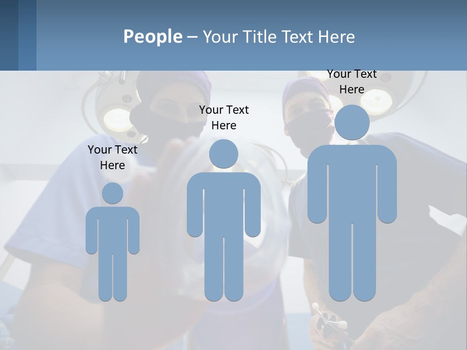 A Couple Of People In Scrubs Standing In A Room PowerPoint Template