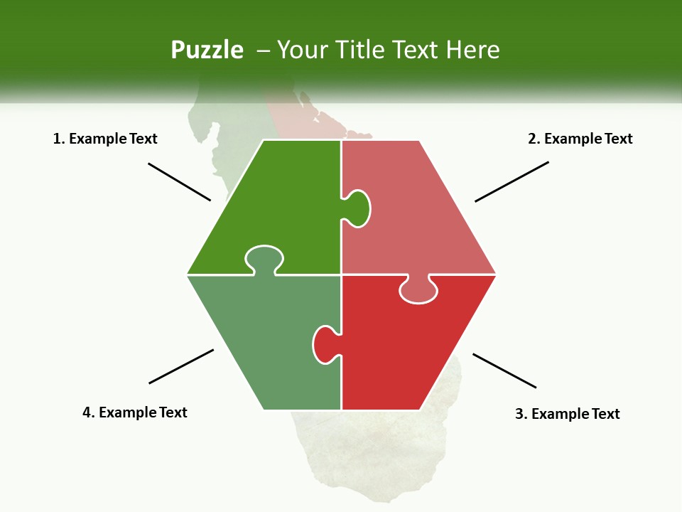 A Map Of The Country Of Italy With The Colors Of The Flag PowerPoint Template